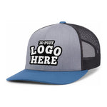 Custom Embroidered Pacific Headwear 104C Trucker Snapback Cap - 3D Embroidery