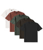 Axism 7010 Dri Ease Oversized Tee Bundles-5 SHIRTS