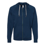 Independent Trading Co SS1000Z Unisex Icon Lightweight Loopback Terry Full-Zip Hooded Sweatshirt