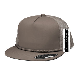 Academy Fits 2071G Rope Trucker Snapback Hat - 