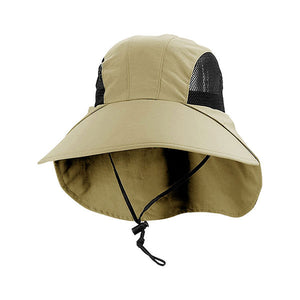 Juniper J7003 Large Bill Flap Cap with Mesh Side Panels - 