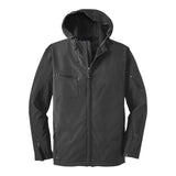 Port Authority J706 Textured Hooded Soft Shell Jacket