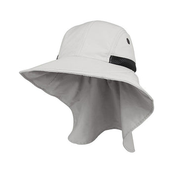 Juniper J7213B Ladies' Nylon Wide Brim Flap Cap