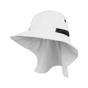 Juniper J7213B Ladies' Nylon Wide Brim Flap Cap - 