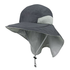 Juniper J7213C Microfiber Wide Brim Flap Cap - 