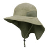 Juniper J7213C Microfiber Wide Brim Flap Cap