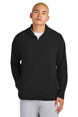 Sport-Tek JST488 Repeat 1/2-Zip Long Sleeve Hooded Jacket - 