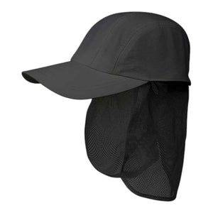 Juniper J7216 Taslon UV 5 Panel Cap with Mesh Tuck Away Flap - 