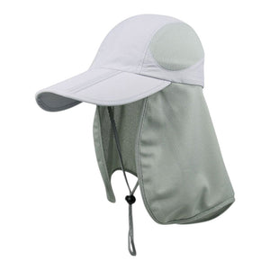 Juniper J7240B Taslon UV Folding Bill Cap with Mesh Flap - 