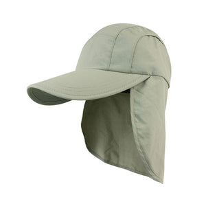 Juniper J7220 Taslon UV Cap with Flap & Draw String - 