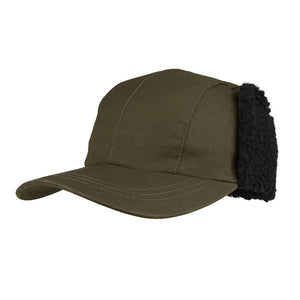 Juniper J9706 Waxed Cotton Canvas Cap with Ear Flap - 