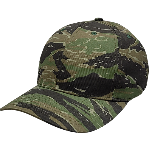 Cali Headwear KL100TG Tiger Green Camo 6 Panel Cap USA Made