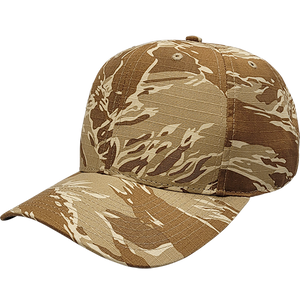 Cali Headwear KL100TT Tiger Tan Camo 6 Panel Cap USA Made - 