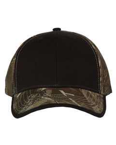 Kati LC102 Solid Front Camo Back Cap - 
