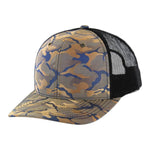 KAMEL 815NCT 6 Panel Nylon Camo Trucker Hat 815 series