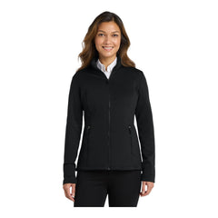 Port Authority L239 Women's Grid Fleece Jacket - 