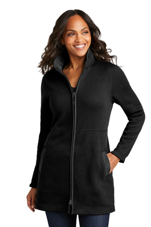 Port Authority L425 Women's Arc Sweater Fleece Long Jacket - 