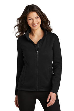 Port Authority L428 Women's Arc Sweater Fleece Jacket - 