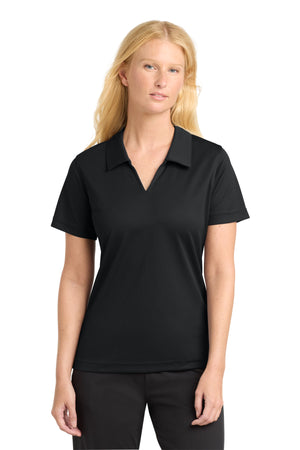 Sport-Tek L469 Women's Dri-Mesh V-Neck Polo - 
