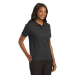 Port Authority L500 Ladies Silk Touch Polo - Black
