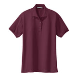 Port Authority L500 Ladies Silk Touch Polo - Burgundy