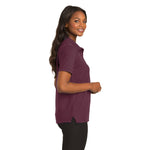 Port Authority L500 Ladies Silk Touch Polo - Burgundy