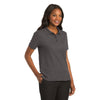 Port Authority L500 Ladies Silk Touch Polo - Charcoal Heather Grey