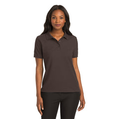 Port Authority L500 Ladies Silk Touch Polo - Coffee Bean - 