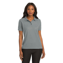 Port Authority L500 Ladies Silk Touch Polo - Cool Grey - 