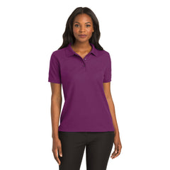 Port Authority L500 Ladies Silk Touch Polo - Deep Berry - 