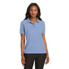 Port Authority L500 Ladies Silk Touch Polo - Light Blue