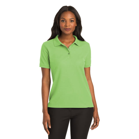 Port Authority L500 Ladies Silk Touch Polo - Lime