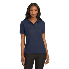 Port Authority L500 Ladies Silk Touch Polo - Navy - 