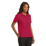 Port Authority L500 Ladies Silk Touch Polo - Red