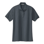 Port Authority L500 Ladies Silk Touch Polo - Steel Grey