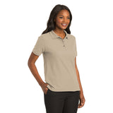 Port Authority L500 Ladies Silk Touch Polo - Stone