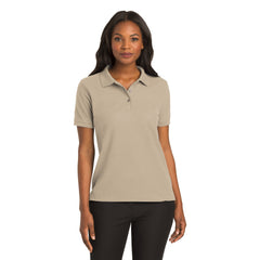 Port Authority L500 Ladies Silk Touch Polo - Stone - 
