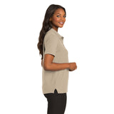 Port Authority L500 Ladies Silk Touch Polo - Stone