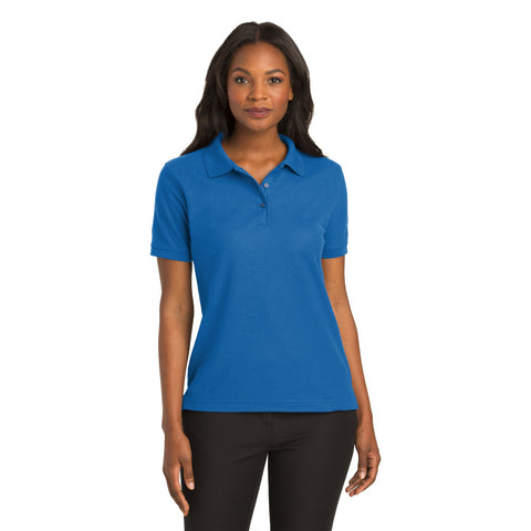 Port Authority L500 Ladies Silk Touch Polo - Strong Blue