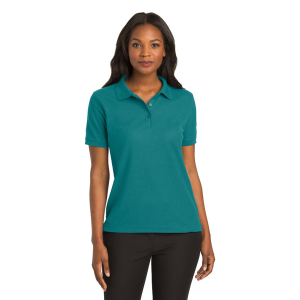 Port Authority L500 Ladies Silk Touch Polo - Teal Green