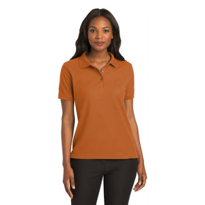 Port Authority L500 Ladies Silk Touch Polo - Texas Orange - 