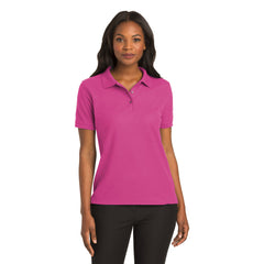 Port Authority L500 Ladies Silk Touch Polo - Tropical Pink - 