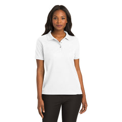 Port Authority L500 Ladies Silk Touch Polo - White - 