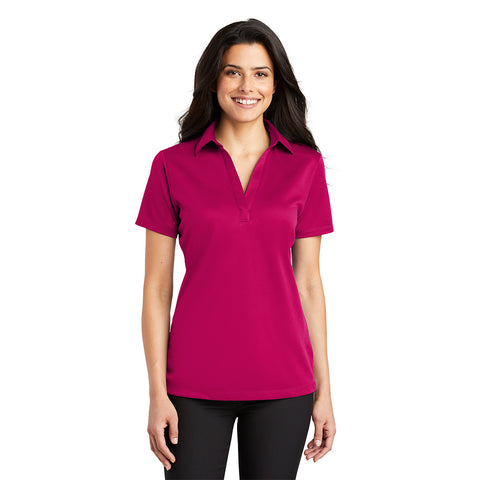 Port Authority L540 Ladies Silk Touch Performance Polo - Pink Raspberry
