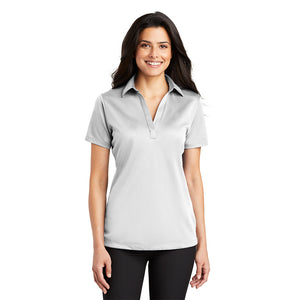 Port Authority L540 Ladies Silk Touch Performance Polo - White - 
