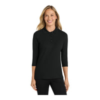 Port Authority L562 Women's Silk Touch 3/4-Sleeve Polo