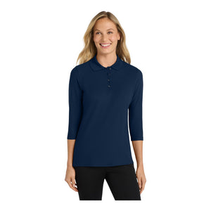Port Authority L562 Women's Silk Touch 3/4-Sleeve Polo - 