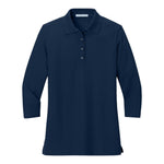 Port Authority L562 Women's Silk Touch 3/4-Sleeve Polo