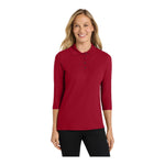 Port Authority L562 Women's Silk Touch 3/4-Sleeve Polo