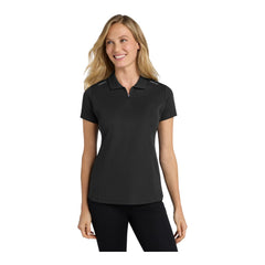 Port Authority L580 Women's Pinpoint Mesh Zip Polo - 